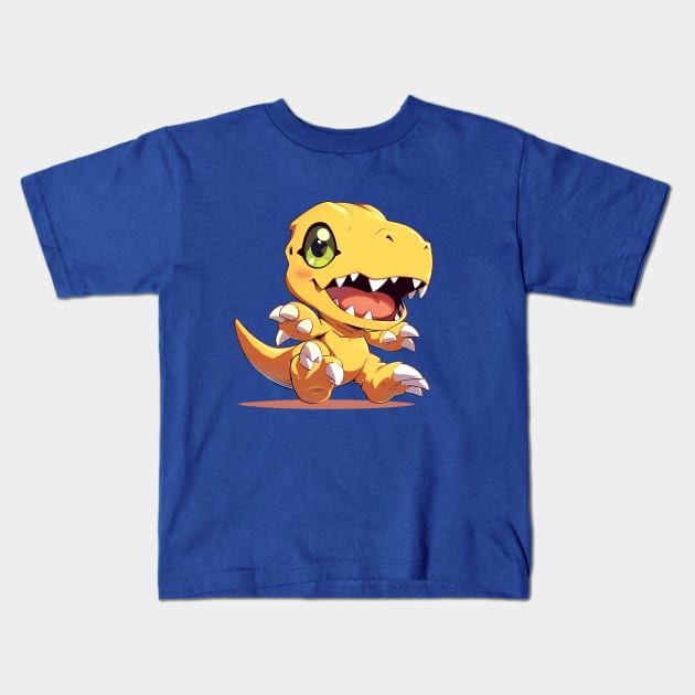 agumon Kids T-Shirt by Stephanie Francoeur Art